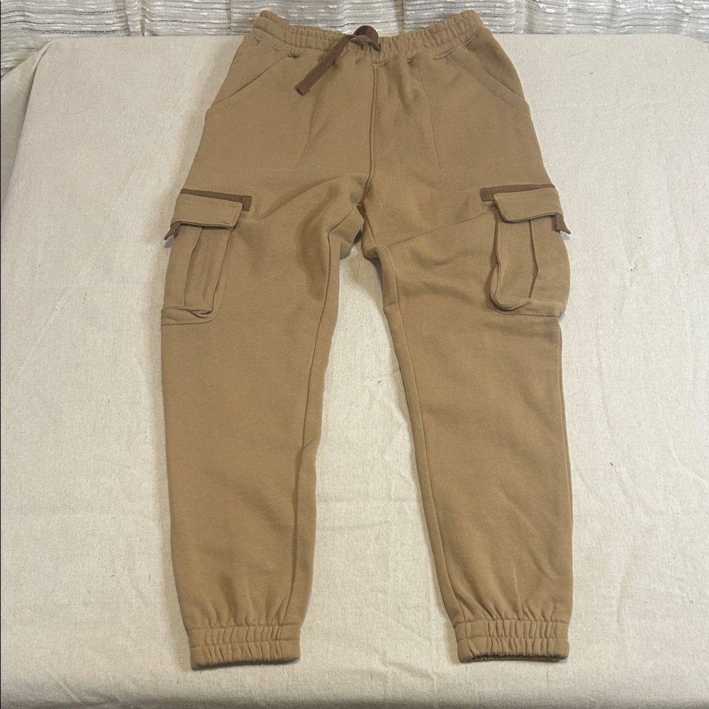 H&M Kids Tan Cargo Joggers